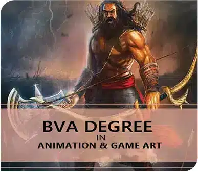 Warrior with axe representing Animation Design Degree 