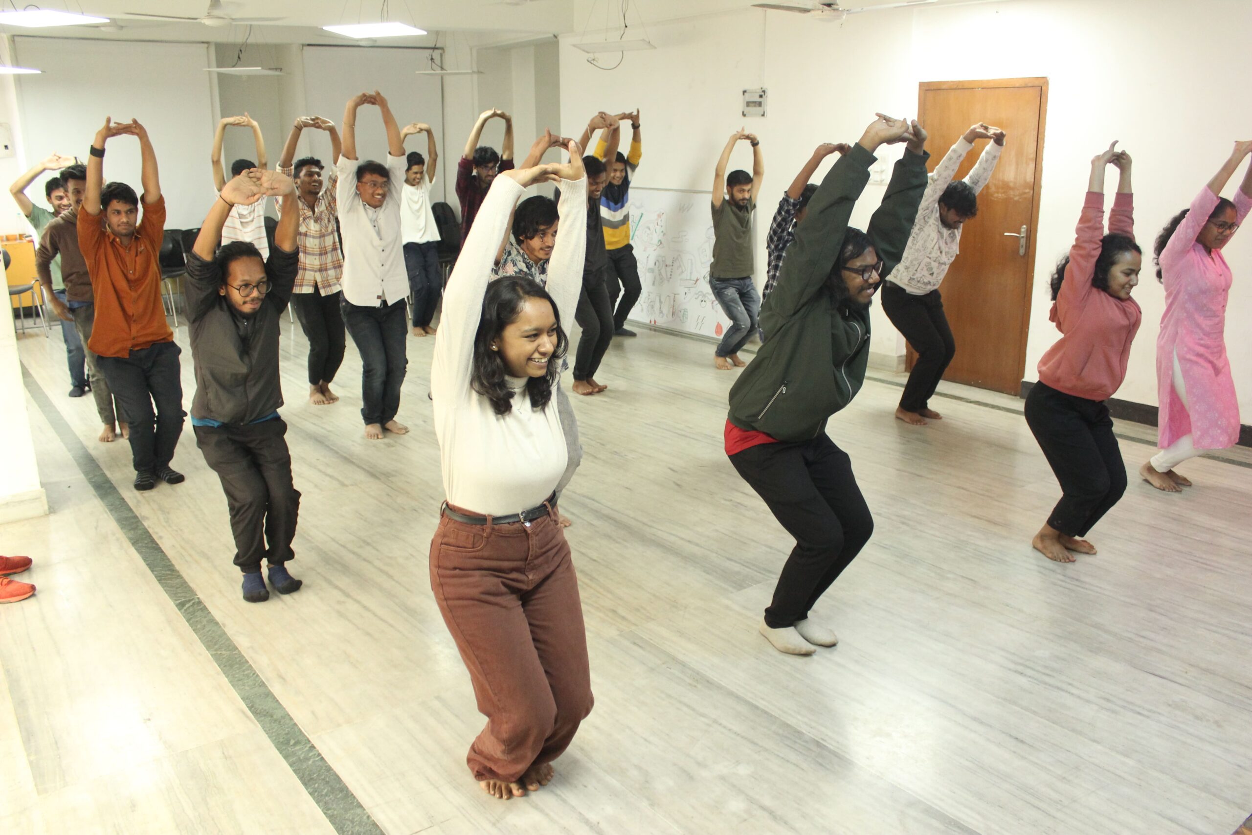 Students preparing for their Cultural function at Animaster Design College, Bangalore