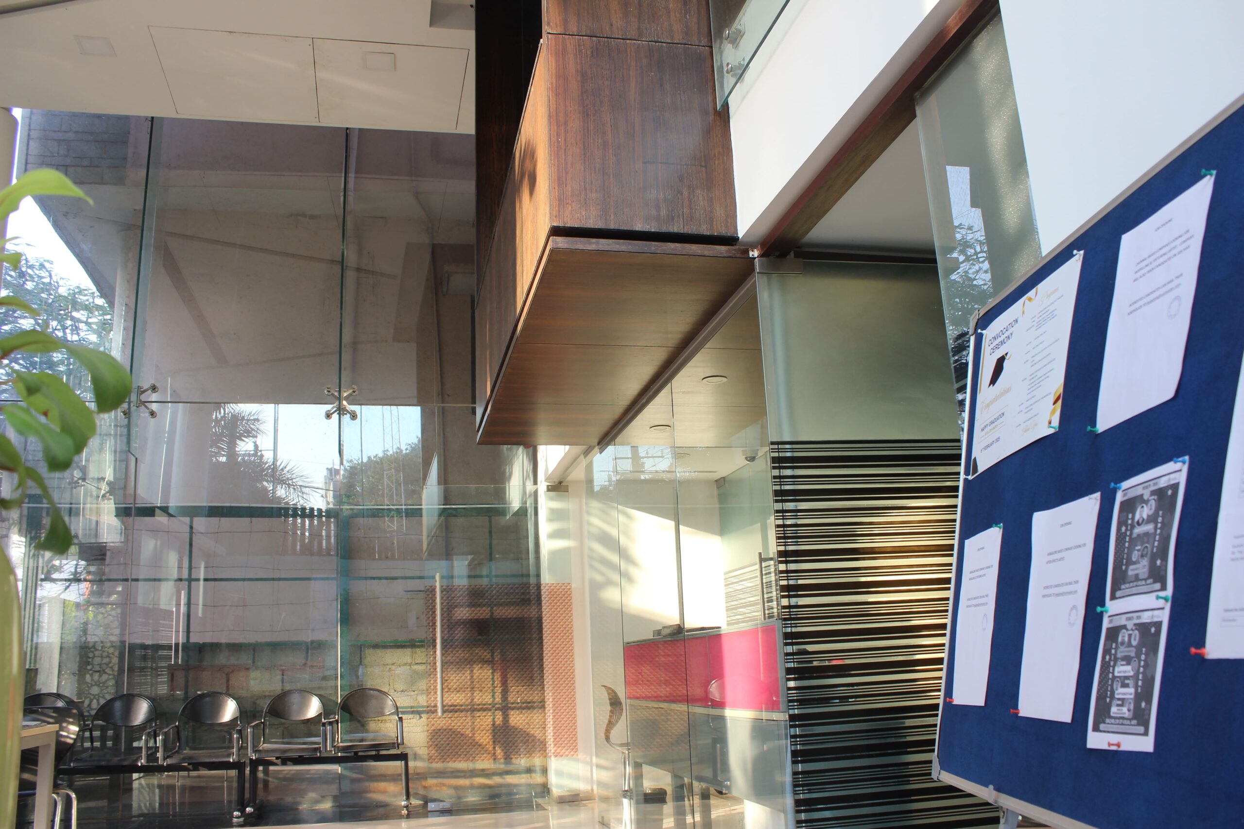 Waiting Area Front View - Animaster Design College, Bangalore