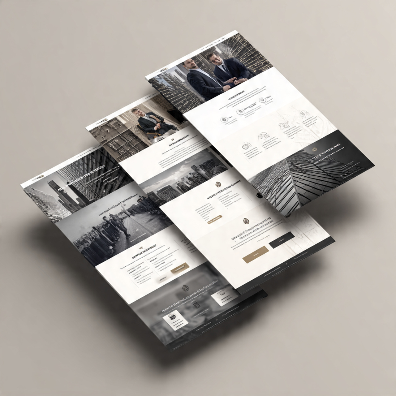 Corporate consulting firm landing page, neutral balance, corporate - Course UI UX in Bangalore