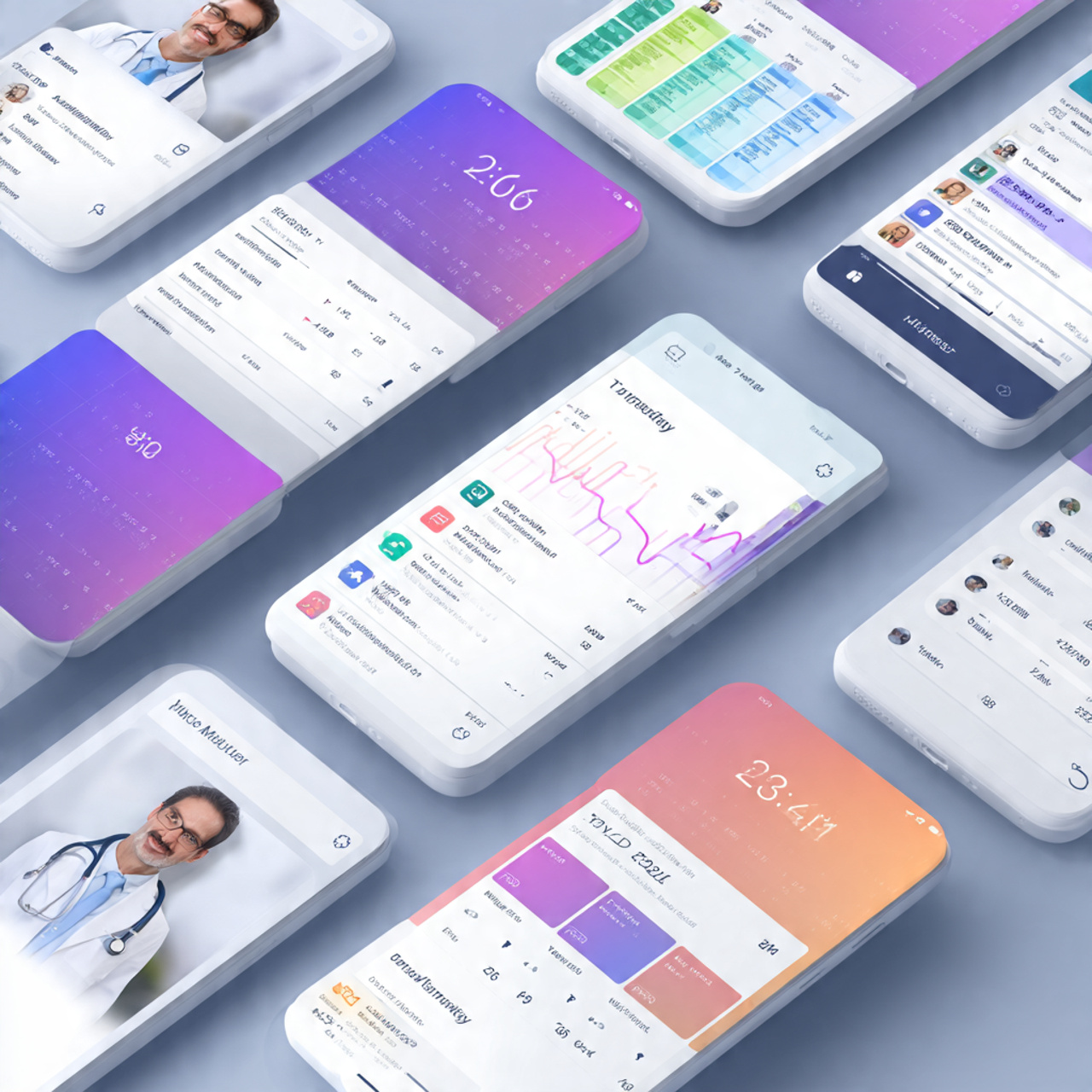 Corporate hospital schedule management app UI - UX and UI Courses in Bangalore