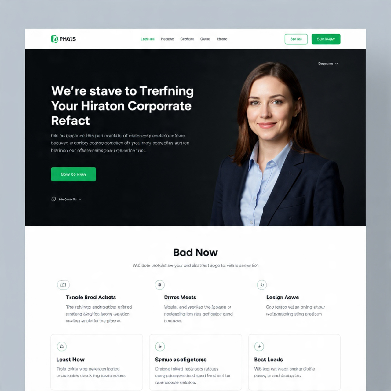 Corporate SaaS homepage, clean structured hero, corporate - Courses for UI UX Design in Bangalore