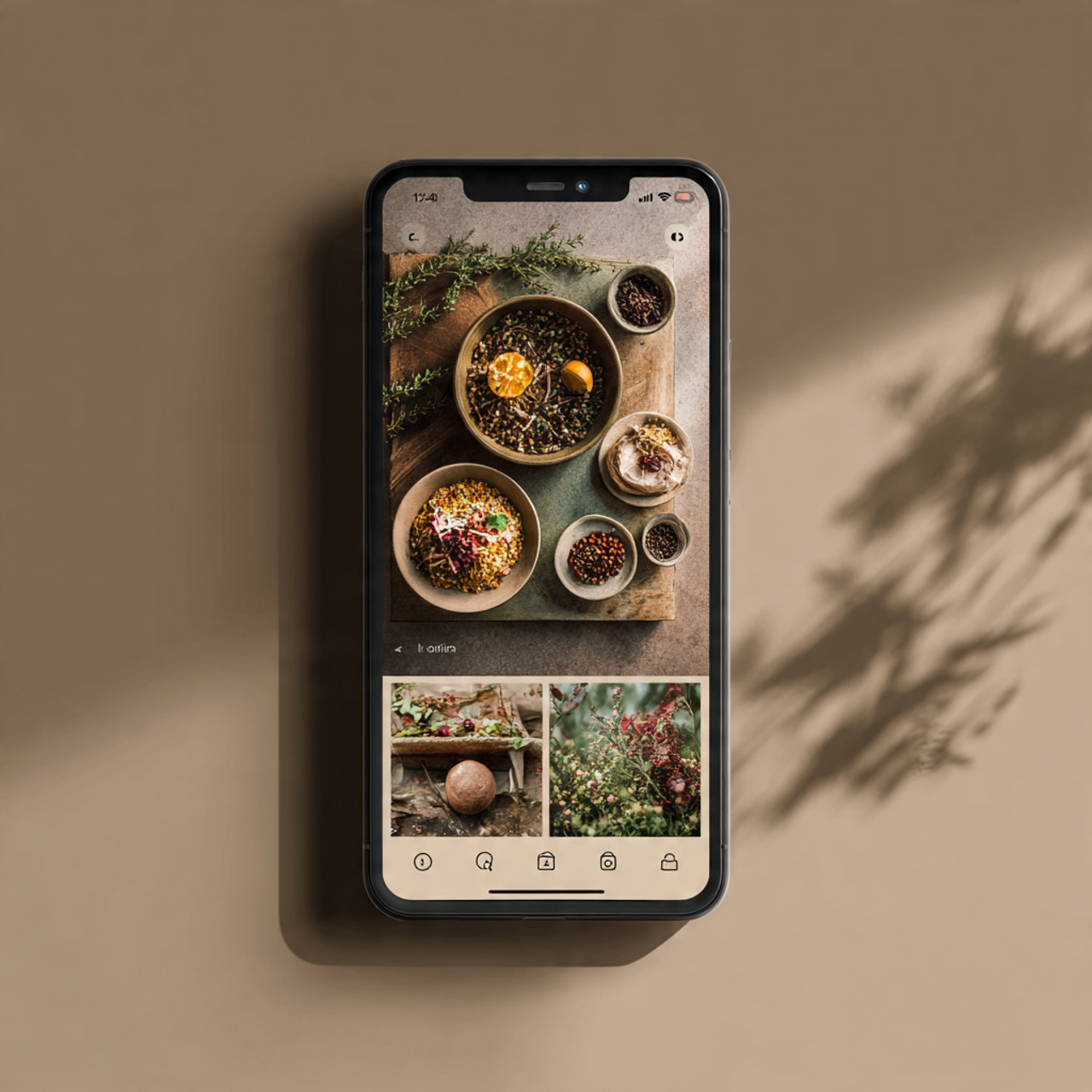 Minimal recipe app UI - UI UX Design course in Bangalore