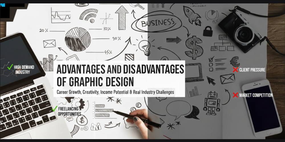 Advantages and Disadvantages of Graphic Design - Feature Image - Animaster Design College, RT Nagar, Bangalore