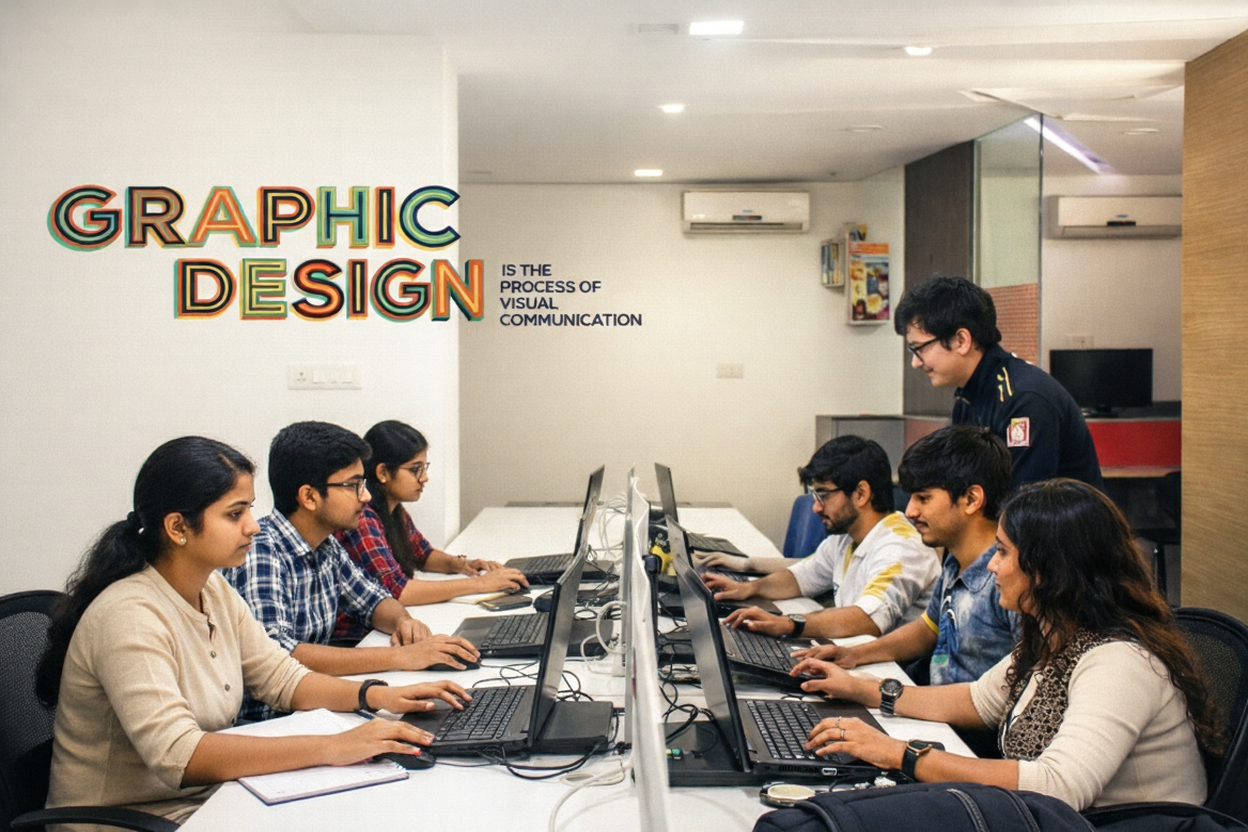 bachelor of animation degree banner with a futuristic metallic creature with a metallic staff in hand