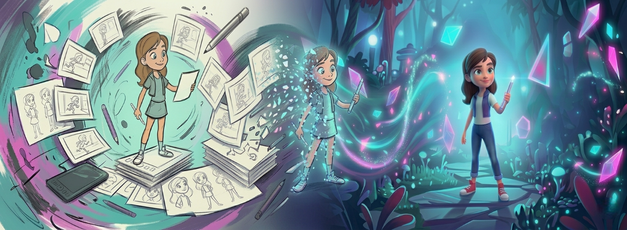 2D 3D Animation Girl - Animaster Design College, RT Nagar, Bangalore - Animation courses in Bangalore