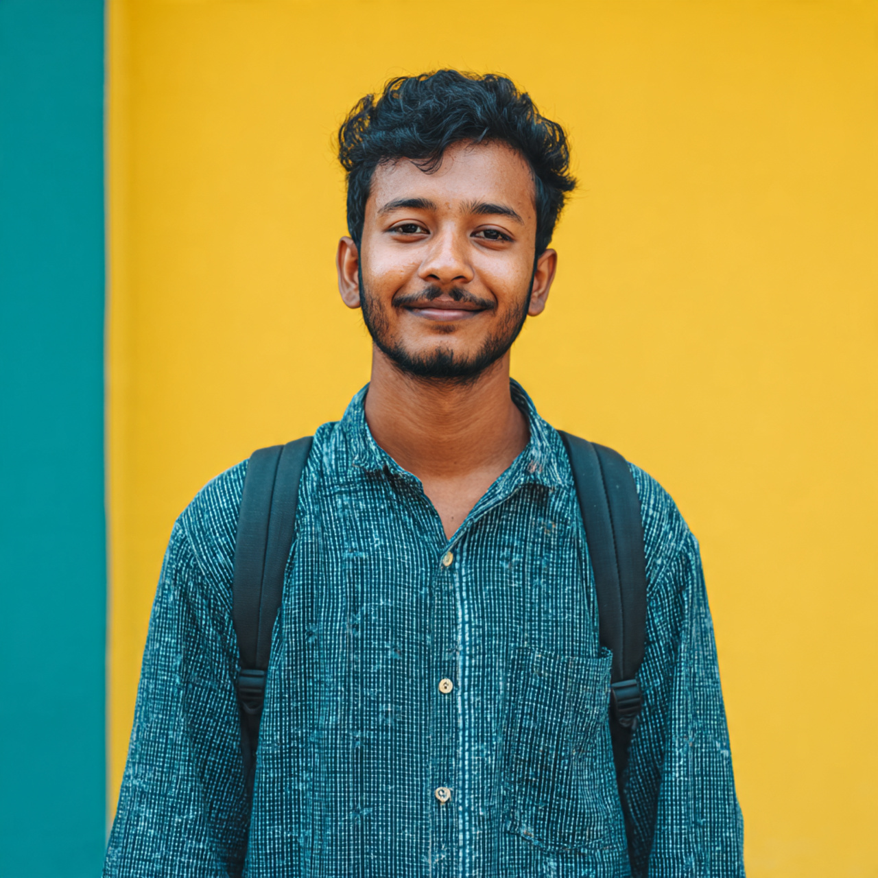 human silhouette and name of bva animation degree student